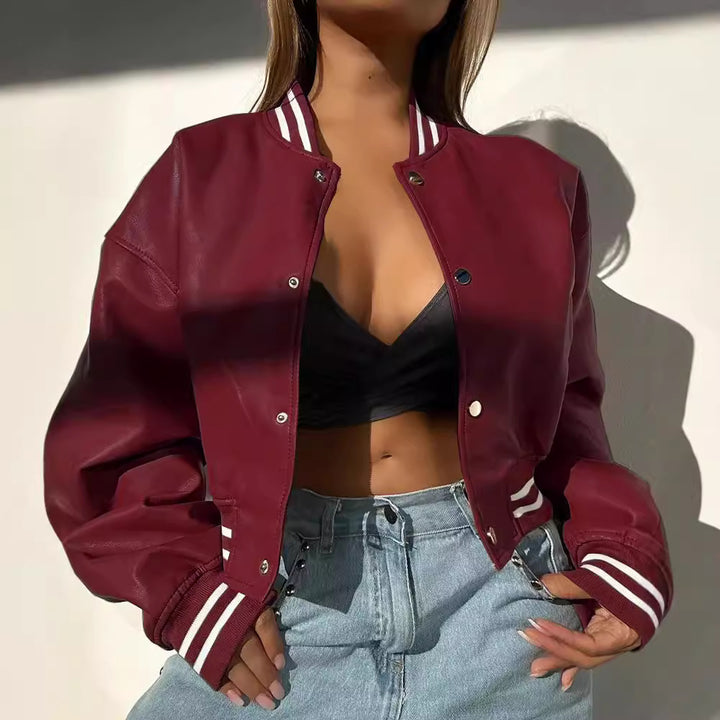Casual bomber jacket for women with sporty accents Lune London