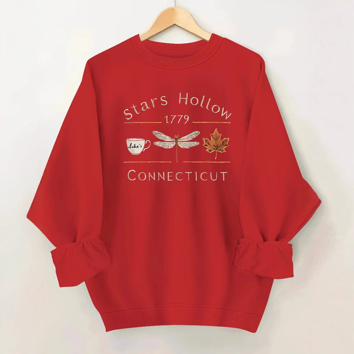 Sweat-shirt pour femmes avec un motif créatif de Stars Hollow Chic & Stil