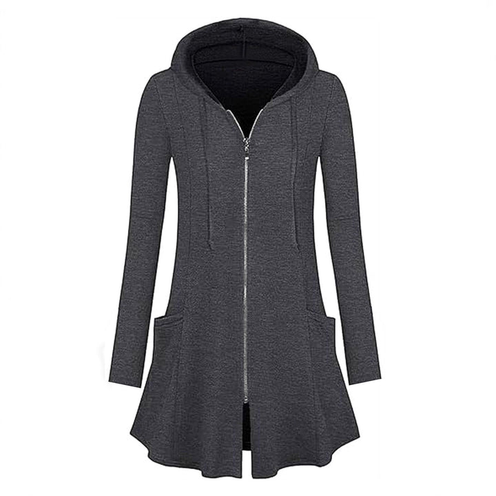 Hooded jacket for women with zipper and side pockets Lune London