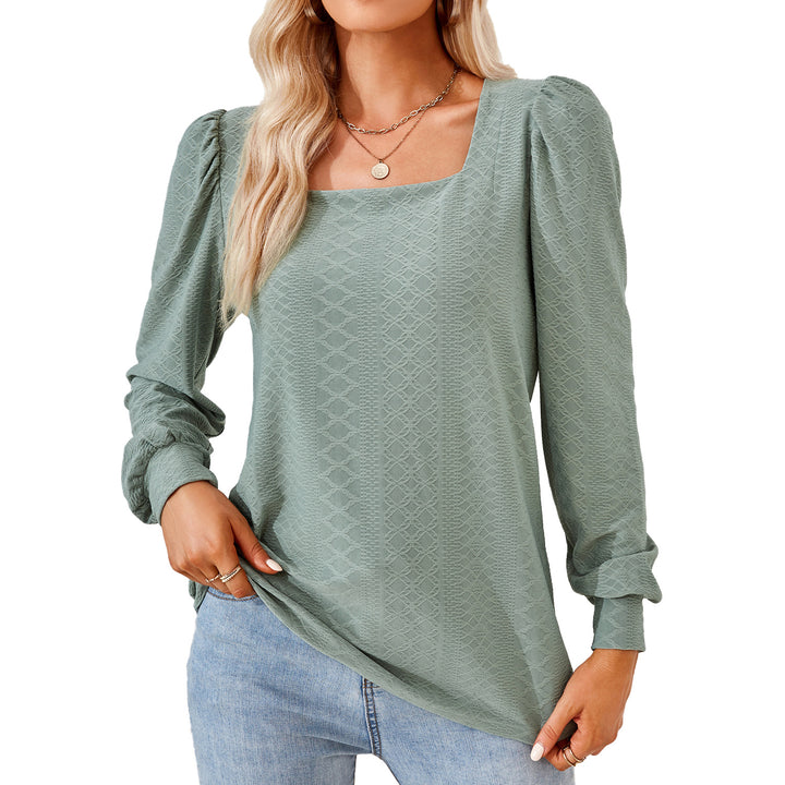 Ladies Light Blouse with Elegant Puff Sleeves and a Structured Design Lune London