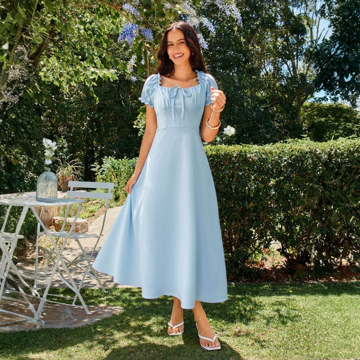 Robe maxi pour femmes avec manches bouffantes Chic & Stil