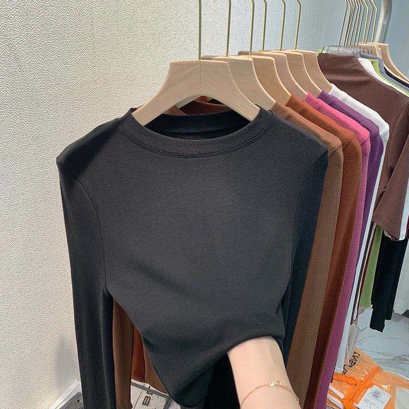 Women's casual long sleeve shirt with fine texture Chic & Stil