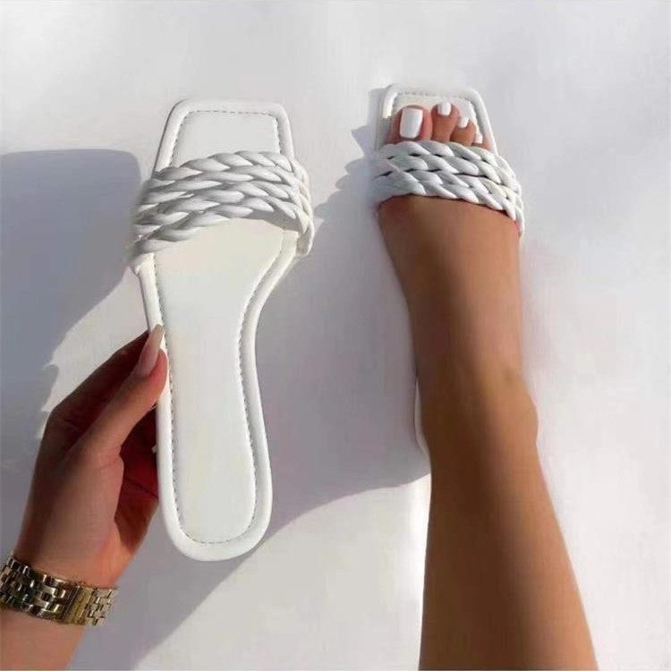 Chic Woven Slip-On Sandals for Women