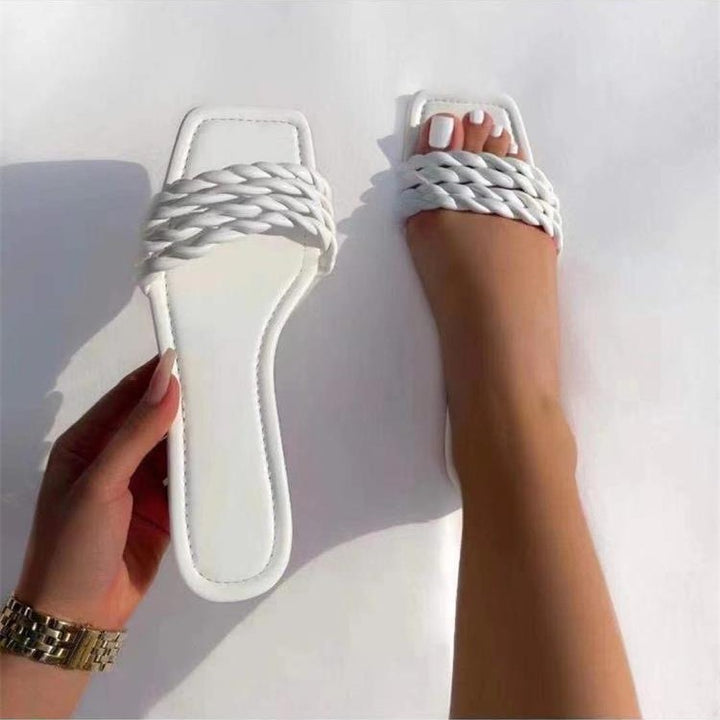 Chic Woven Slip-On Sandals for Women