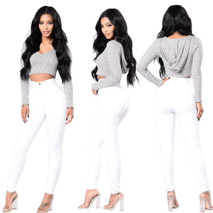 Slim-fit jeans for women with decorative laced detail Lune London