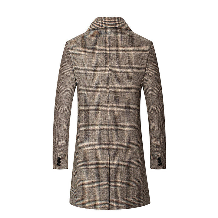 Elegant Glencheck coat for men with warm inner lining Lune London
