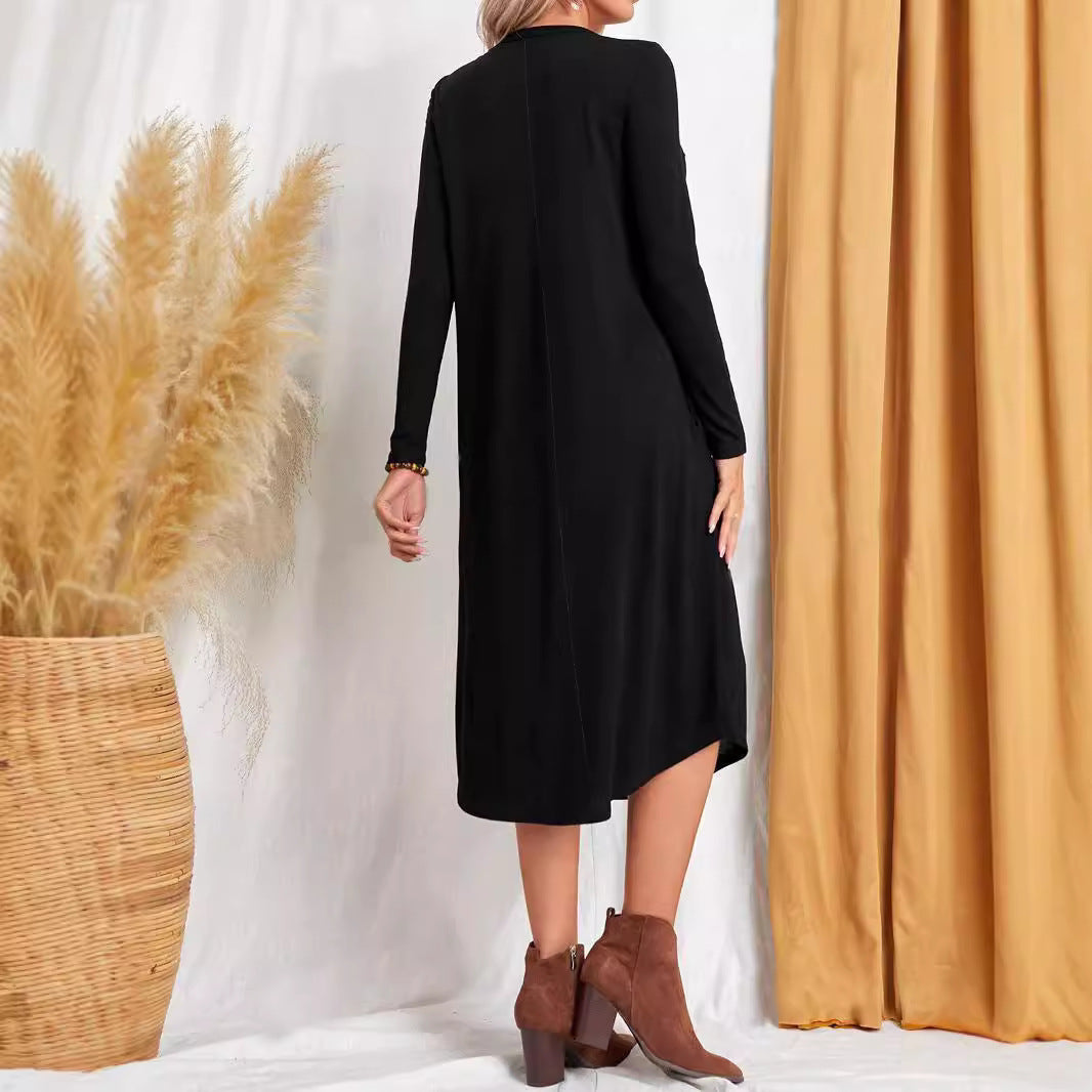 Casual chic maxi dress for women with practical pockets and relaxed fit