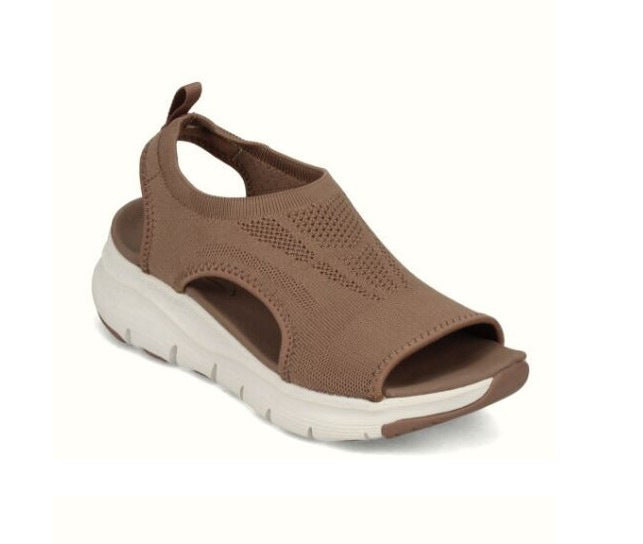 Breathable open-toe knitted sandals for women Lune London