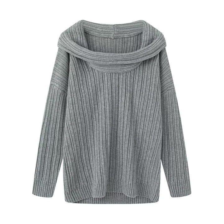 Pull en maille épaisse pour femmes avec un col roulé à la mode Chic & Stil