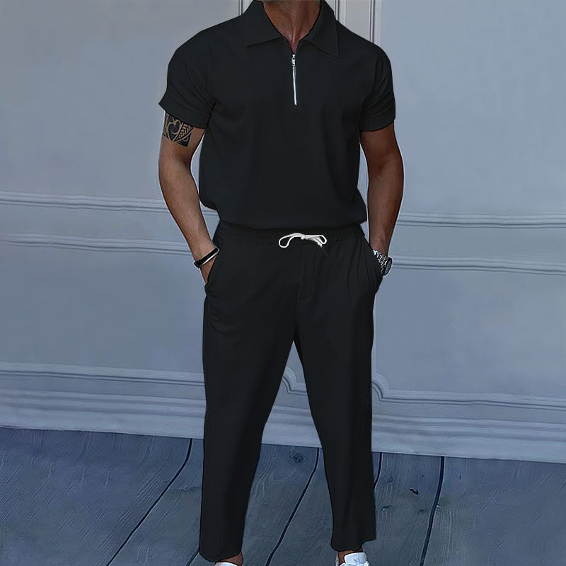 Men's shorts with zipper and elastic waist Lune London