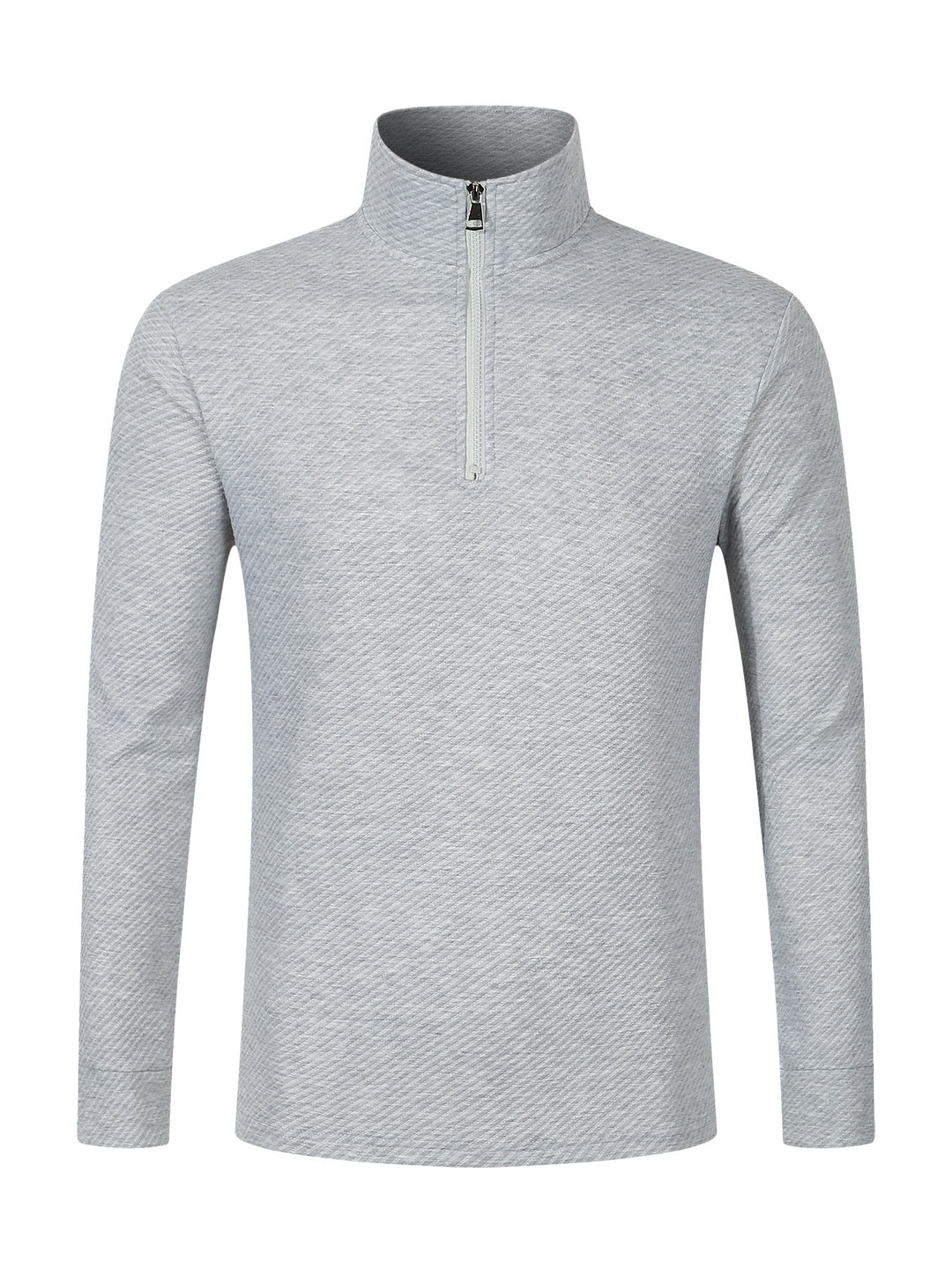 Functional long sleeve pullover for men with half-zip and innovative structural design Lune London