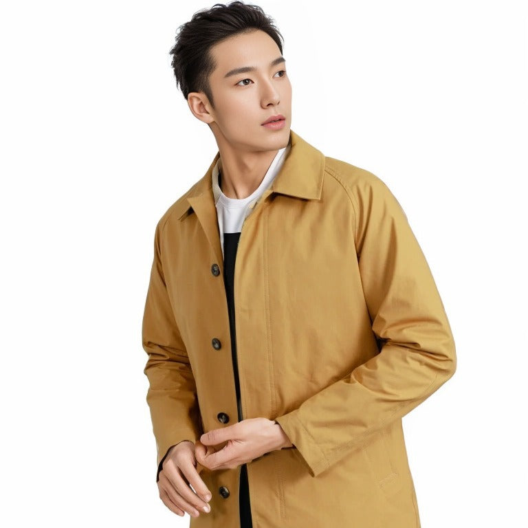 Waterproof transitional jacket for men with practical pockets Lune London