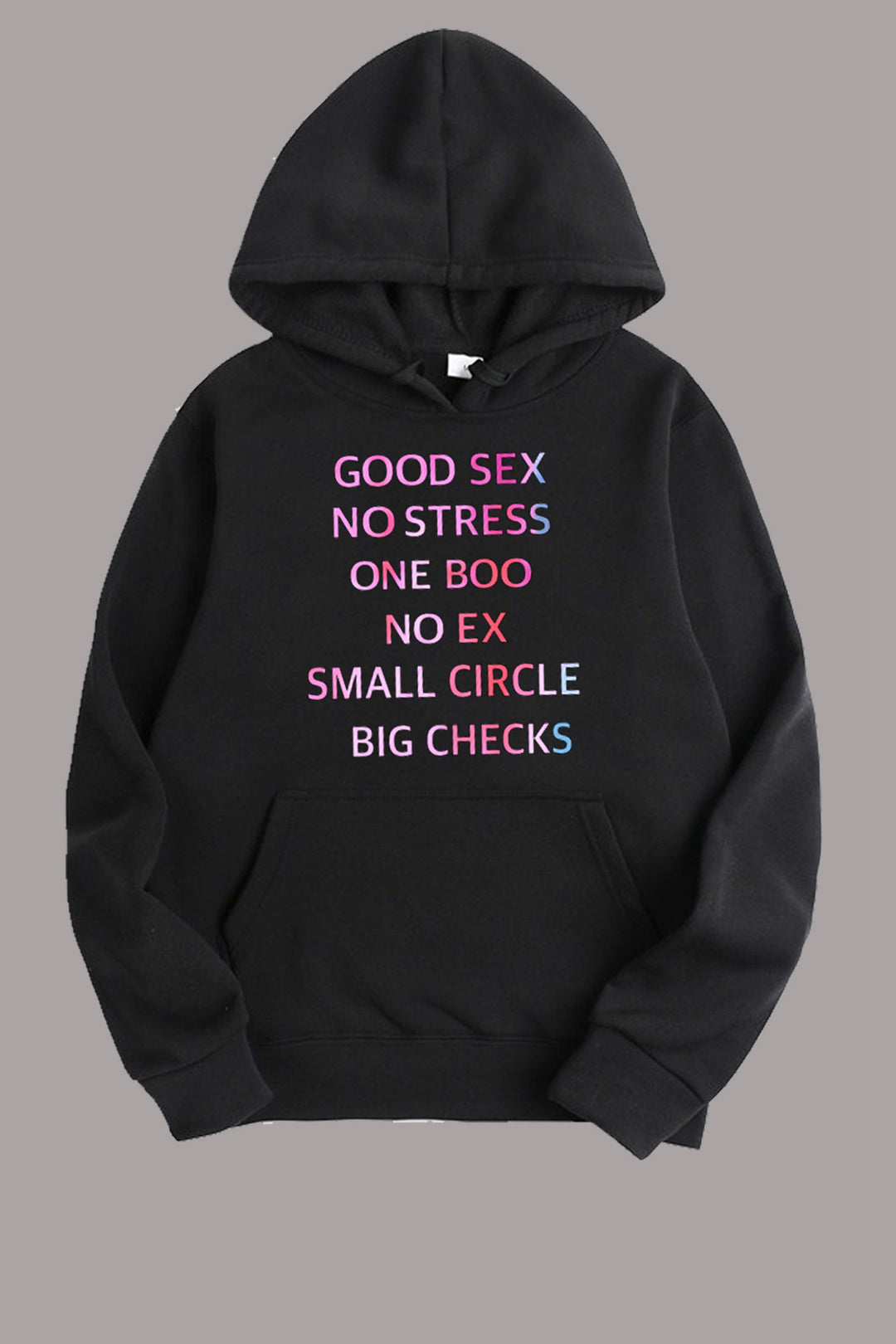 Hooded sweatshirt for women with a creative quote Lune London