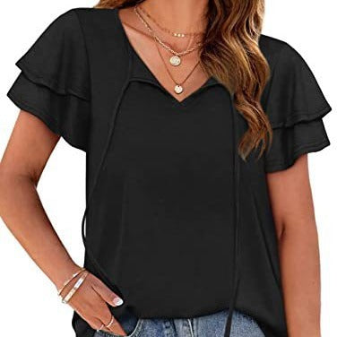 Women's top with ruffle details and a relaxed fit Lune London