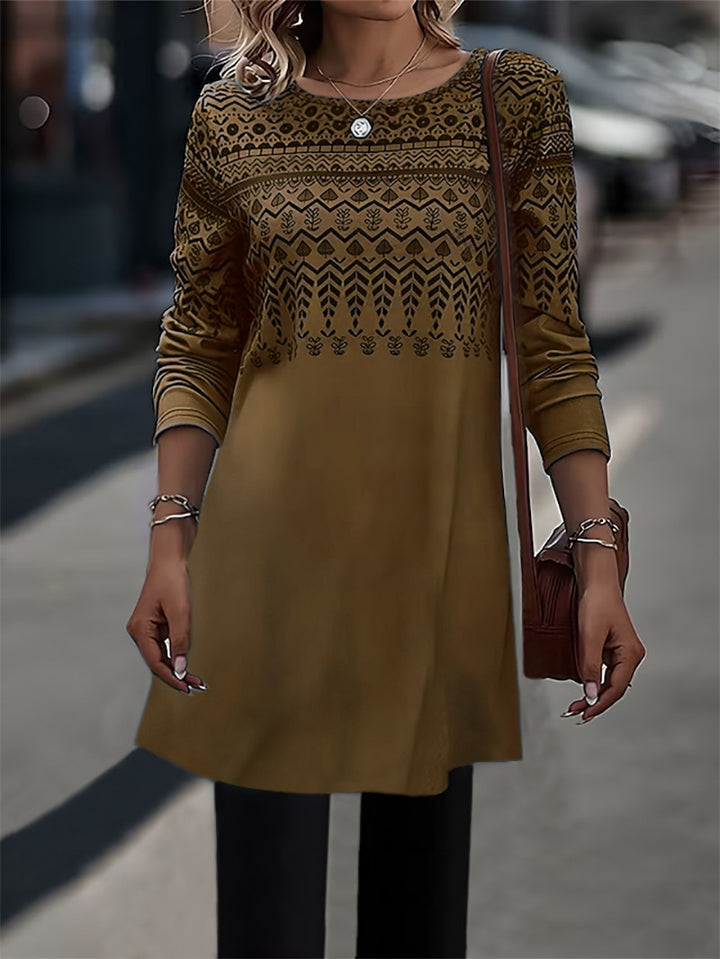 Long comfortable long-sleeve tunic for women Lune London