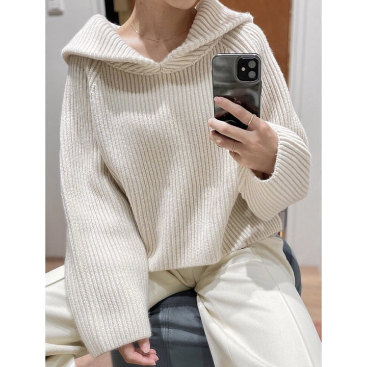 Hoodie pour femmes en design côtelé décontracté Chic & Stil