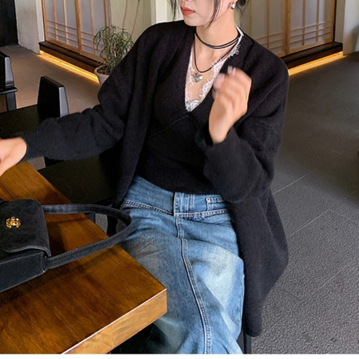 Cardigan décontracté pour femme avec une coupe ample et un matériau confortable Chic & Stil