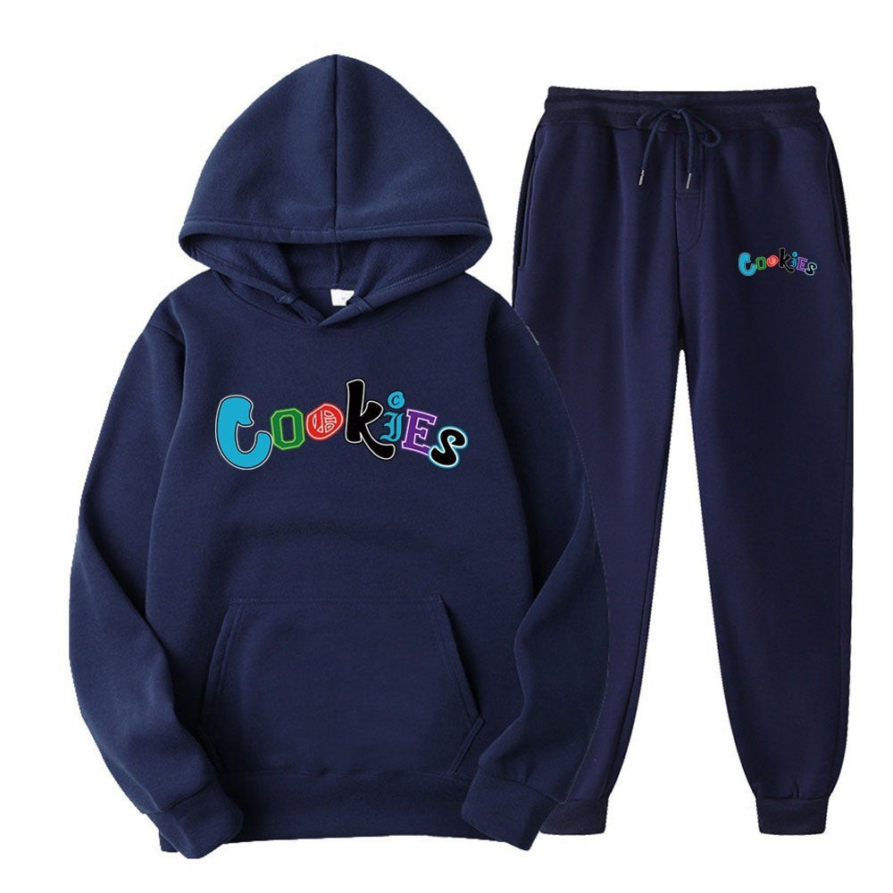 Women's Hoodie and Jogging Pants Set with Colorful Graphic Print Chic & Stil
