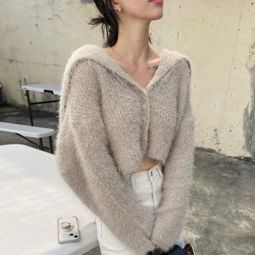 Cardigan Court à Capuche pour Femme Chic & Stil