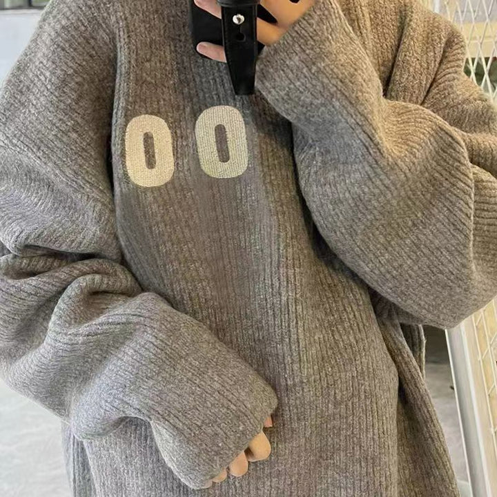 Pull en maille surdimensionné pour femmes avec structure en rib Chic & Stil