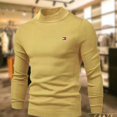Elegant turtleneck sweater for men in soft merino Lune London