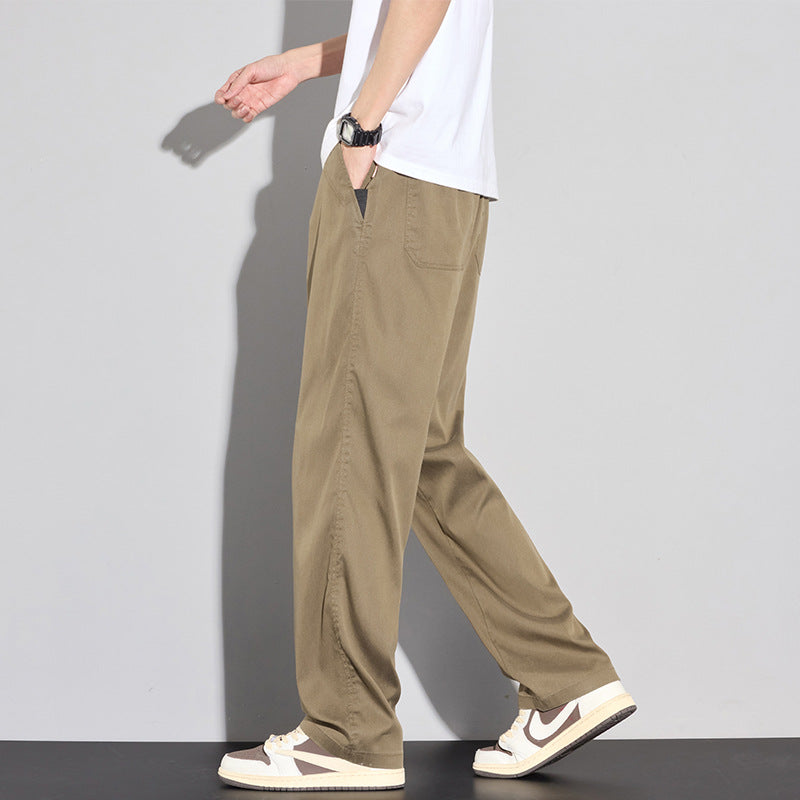 Pantalon décontracté stretch pour hommes avec poches polyvalentes et tissu respirant Lune London