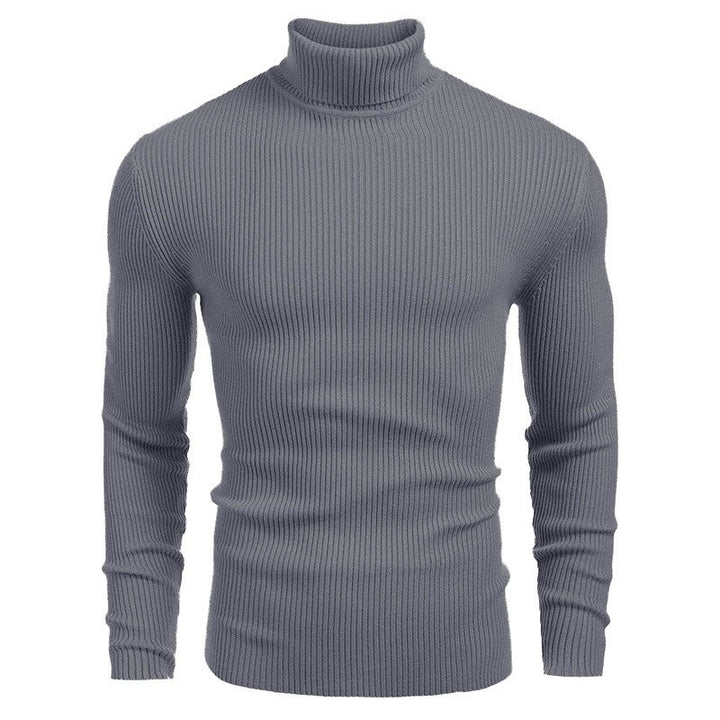 Men's ribbed knit turtleneck sweater Chic und Stil