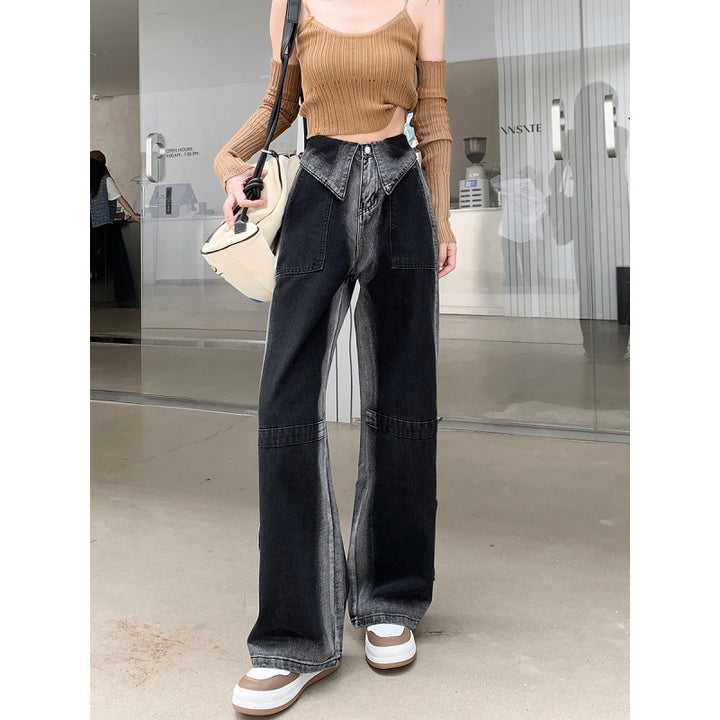 Jeans larges pour femmes avec des fentes latérales innovantes Chic & Stil