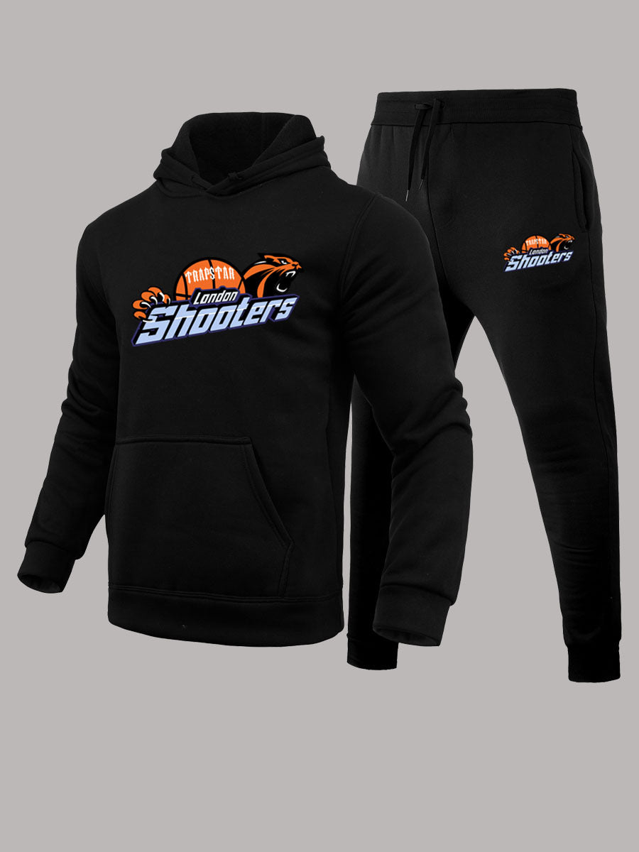 Hommes Ensemble de hoodie et pantalon de jogging sportif avec design de basketball stylé Lune London