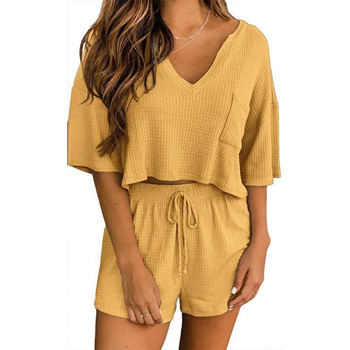 Lune London Women's Waffle Knit Loungewear Set