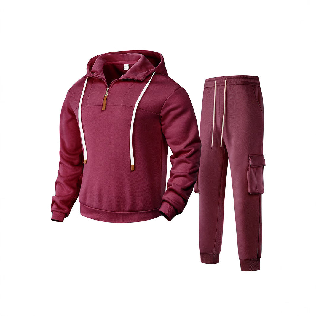 Men's Sporty Tracksuit with Modern Zipper and Practical Pockets Lune London