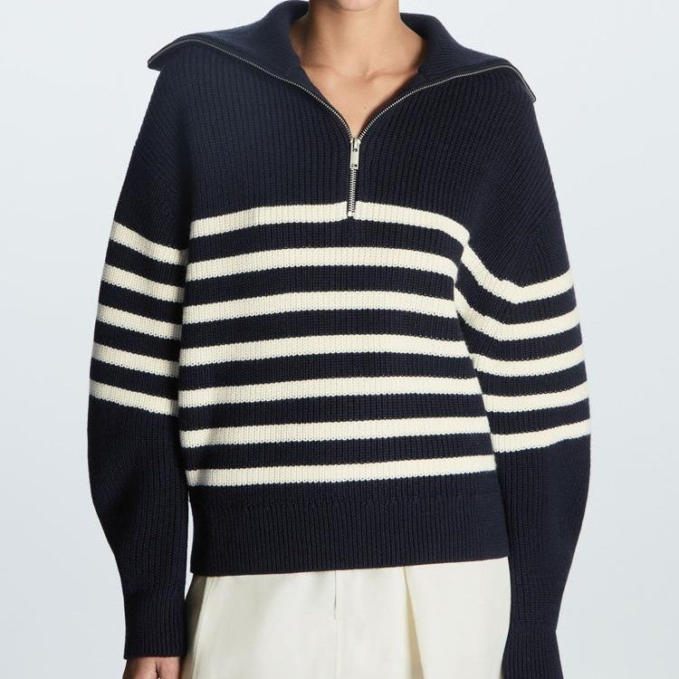 Lune London women's knitted sweater in marine style