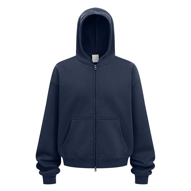 Casual hoodie jacket for women in soft fleece material with practical side pockets Lune London