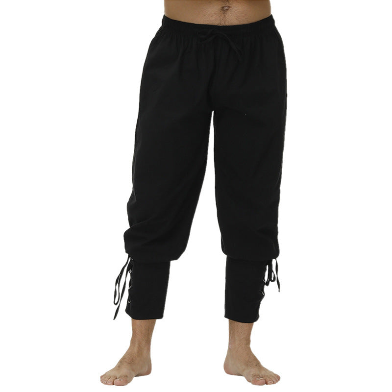 Men's leisure pants with a trendy fit and practical lace details Lune London