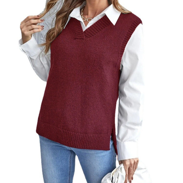 Ladies Elegant Knitted Vest Lune London