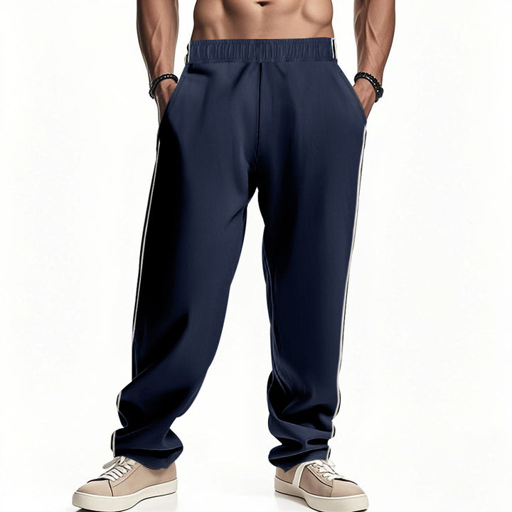 Sport leisure pants for men with side stripes and elastic waist Lune London