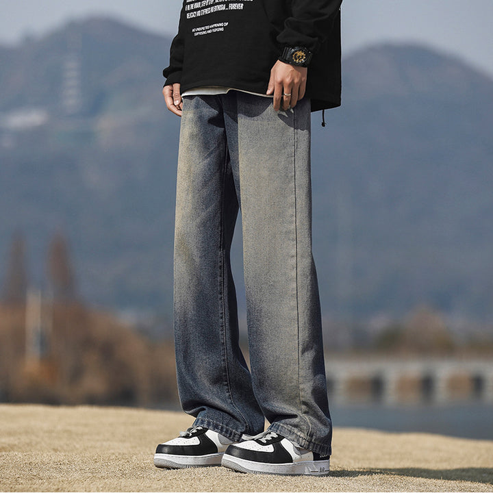 Jeans Lune London pour hommes coupe ample décontractée