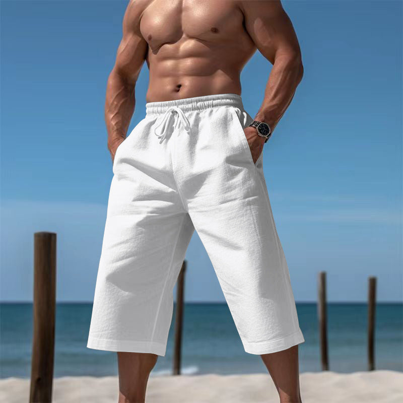 Casual beach shorts for men with elastic waistband and practical side pockets Lune London