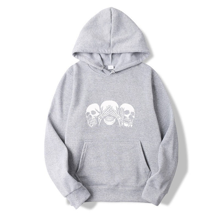 Women's hoodie with artistic skull design Chic & Stil