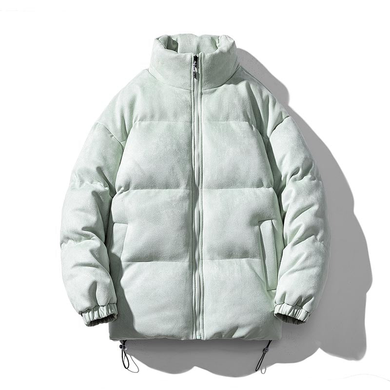 Ladies winter quilted jacket with high collar and versatile pockets Lune London