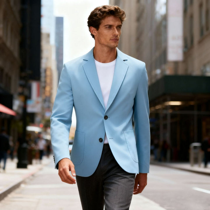 Elegant Regular-Fit jacket for men with two buttons and chic style pockets