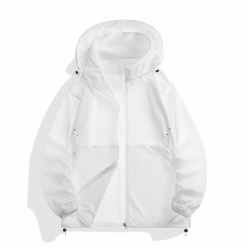 Veste de plein air unisexe imperméable avec capuche et poignets réglables Lune London