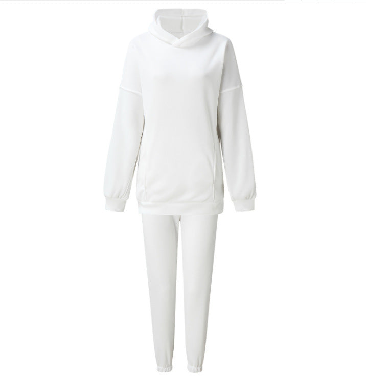 Comfortable fleece leisure set for women with high collar Lune London