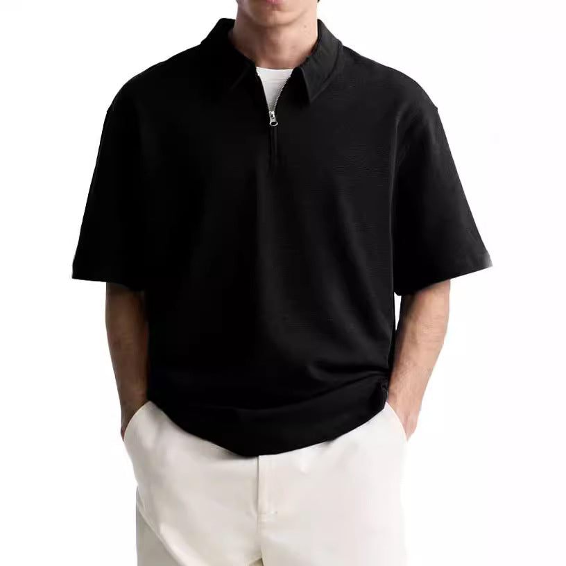 Men's polo with short zipper and high-quality fabric Chic and Style