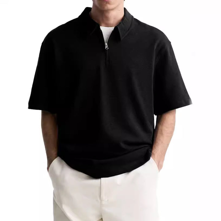 Men's polo with short zipper and high-quality fabric Chic and Style