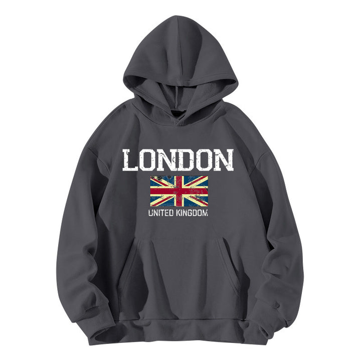 Women's hoodie in urban London style with kangaroo pocket and comfortable fit Lune London