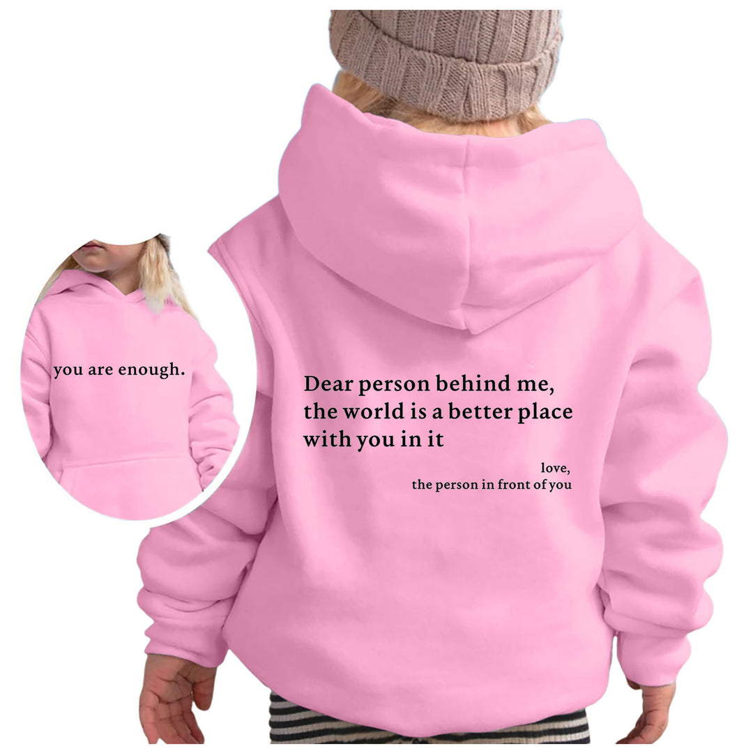 Sweat-shirt à capuche pour femmes avec lettrage motivant et coupe décontractée Chic & Stil