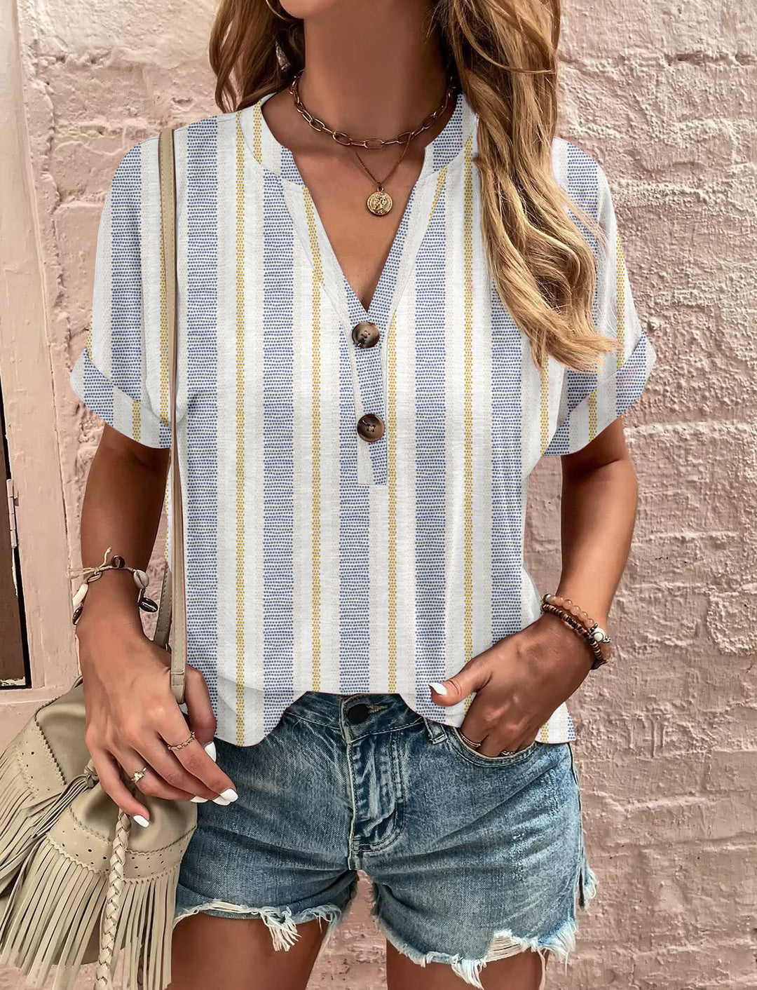 Ladies leisure striped shirt Lune London