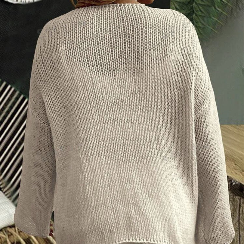 Oversized casual wide neck sweater for women, Lune London