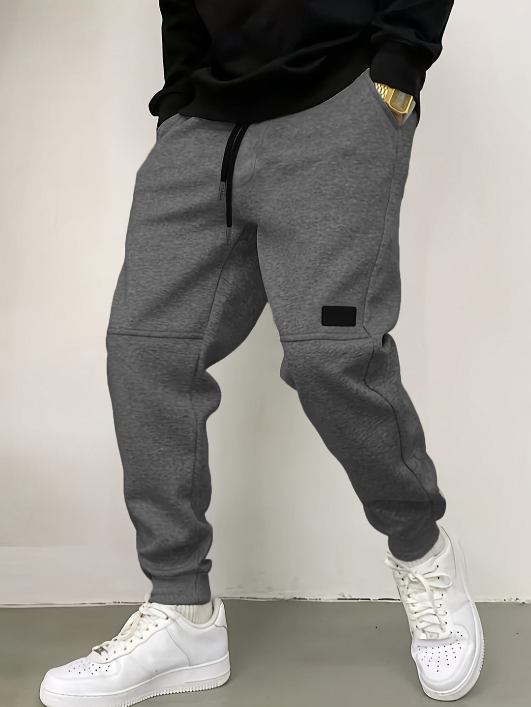 Sporty jogger pants for men with side zipper details Lune London